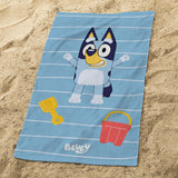 Drap de Plage Bluey Hourra