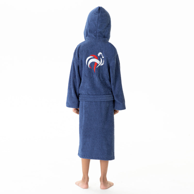 Peignoir enfant FFF Champions Capuche