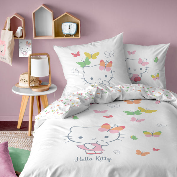 Parure de lit Hello Kitty Papillons