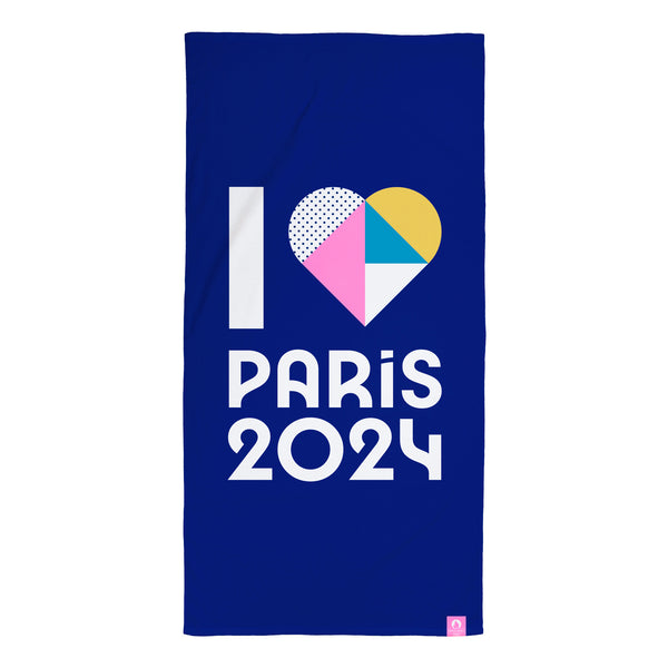 Drap de Bain Paris 2024 OLY Coeur