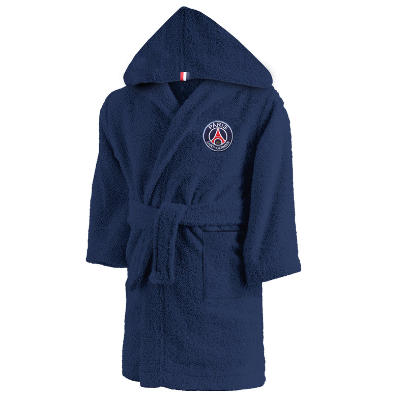 Peignoir enfant PSG Lignes Capuche