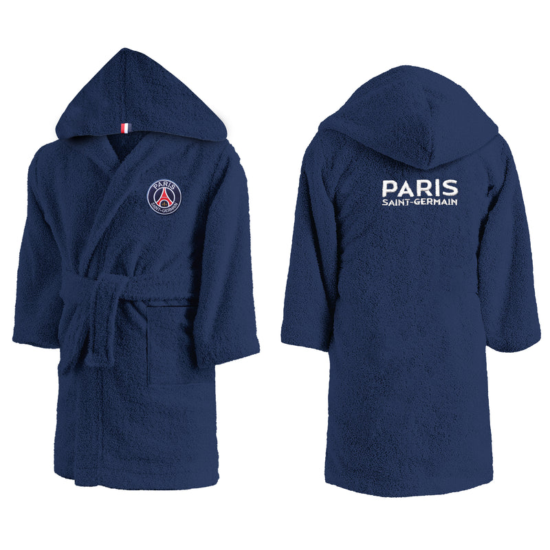 Peignoir enfant PSG Lignes Capuche